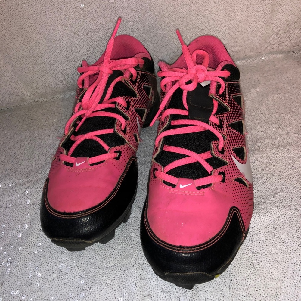 Nike FastFlex Softball Cleats Girls 6Y Pink/Black
